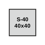 40x40 mm