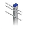 Wire cable guardrails