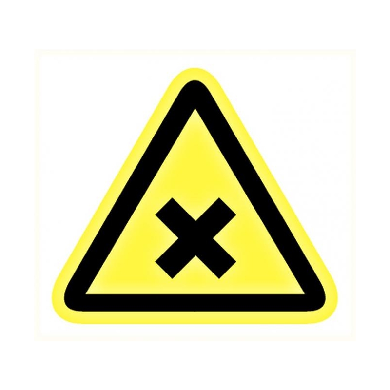 Caution sign sticker: 