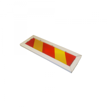 Road sign 686 foil RA2 800x200mm, red-yellow