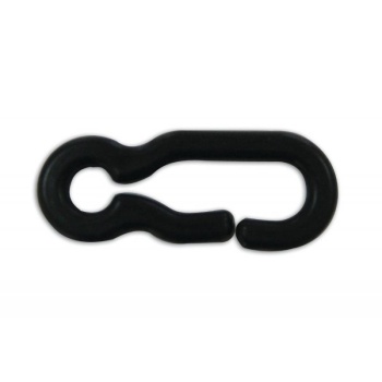 Plastic chain hook, black