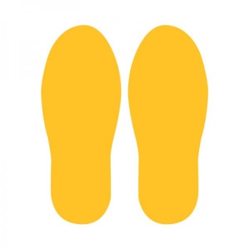 Floor sign "Boots" 300 x 120mm (5 pairs)