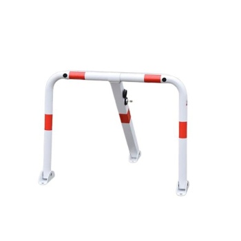 Foldable parking barrier C with lock Foldable parking barrier C with lock
