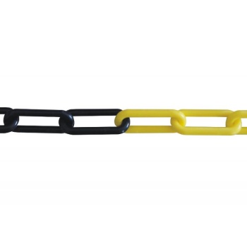 Plastic chain yellow-black 8mm