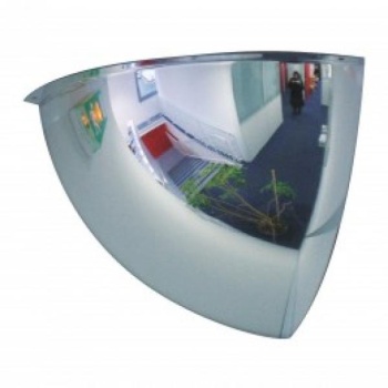 1/4 dome convex mirror, 90 degree acrylic