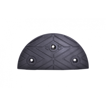 Speed bump end element 400x200xH50mm, rubber, black
