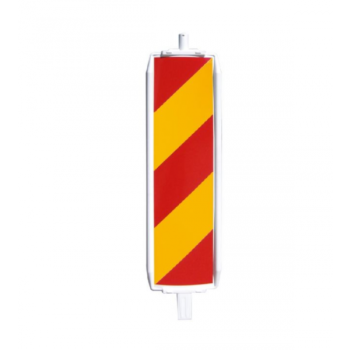 Plastic traffic panel type 60, red-yellow