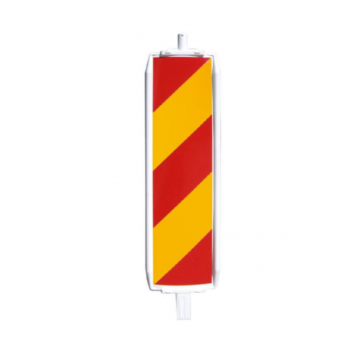 Plastic traffic panel type 60, red-yellow