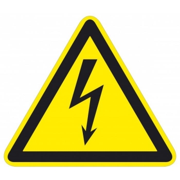 Caution sign: electrical hazard H600mm