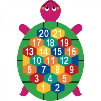 Turtle with numbers 1-20