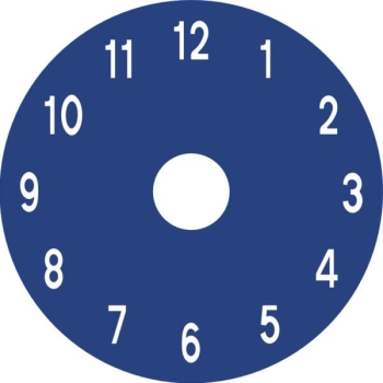 Clock face 1-12