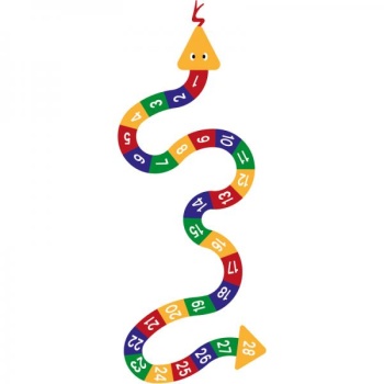 The Long Snake with numbers 1-28