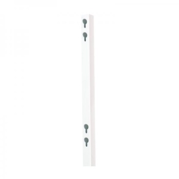 Plastic post for temporary traffic sign 60x60x3, L = 1500mm, white (with milled holes)