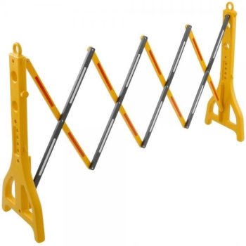Extendable barrier 23-250 cm yellow and black with reflectors (SB07100)