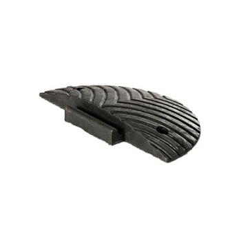 Speed bump end element H50, PVC black