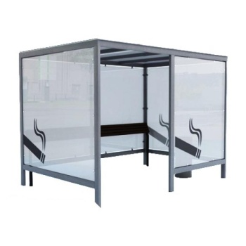 Smoking shelter 190 x 280 x 215 cm