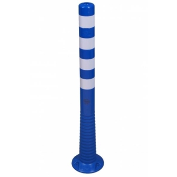 Flexible Delineators blue with white stripes