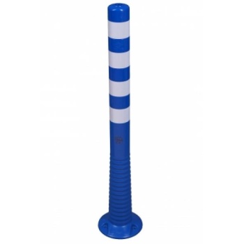 Flexible Delineators blue with white stripes