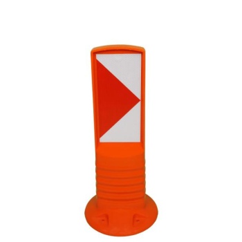 Flexible Delineator Bollard - 120mm, H450 mm, red- white