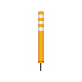 Flexpost orange NSE anchore PC-80NSERW;  800xØ80mm - orange - tape white