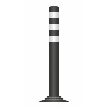 Flex pole cone Ø80 H=800 - black - tape white