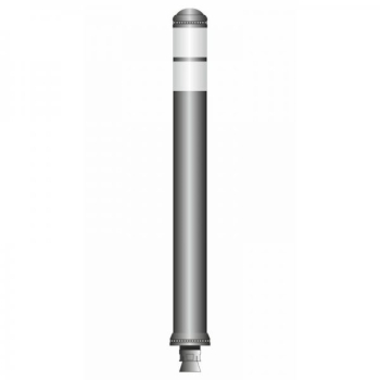 Flex pole cone Ø80 H=800 - grey - tape white