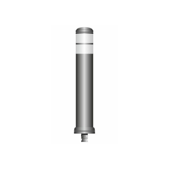 Flex pole cone Ø130 H=800 - grey - white tape