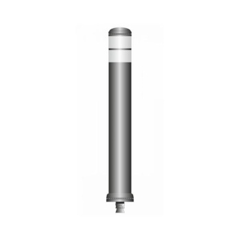 Flex pole cone Ø130 H=1000 - grey - white tape