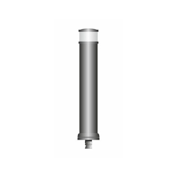 Flex pole cone Ø130 H=800 - grey -white tape (ring top model)