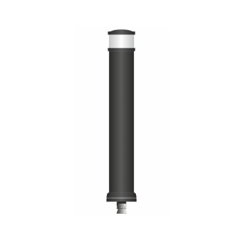 Flex pole cone Ø130 H=900 -black-white tape (ring top model)