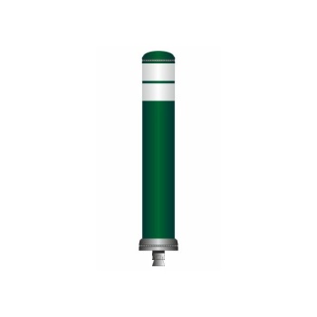 Flex pole cone Ø130 H=800 - green - white tape