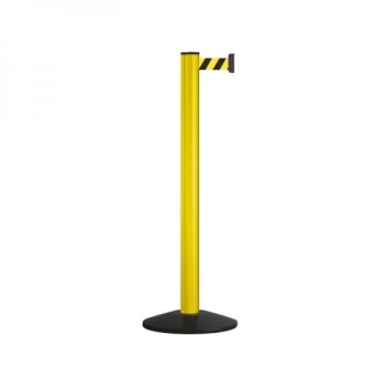 Belt post Classic Safety 2,3 m yellow-black
