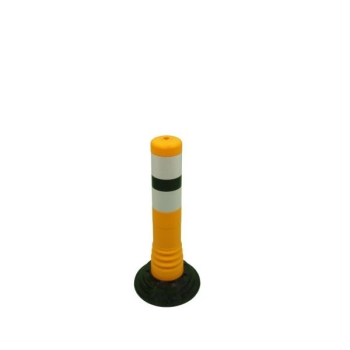 Flexible post yellow Ø80 H450mm, removable