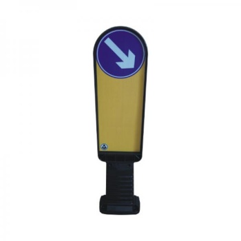 Flexible signpost, H900mm, 220 mm, reflective film RA2