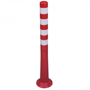 Flex post punane valge RA1 helkurkleebistega