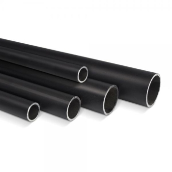 Round steel tube black D=27mm