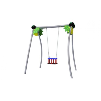 Jungle Single Swing Set with Baby Seat