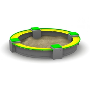 Circular Concrete Sandbox - ∅ 270 cm, Freestanding