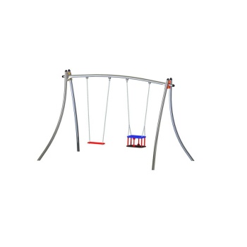 Futura Double Swing Set with Flat & Baby Seat