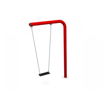 One-Armed Single Swing Set with Flat Seat