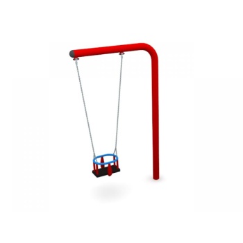 One-Armed Single Swing Set with Baby Seat