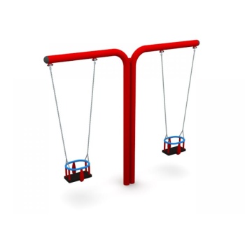 Double T-Swing Set with Baby Seat, H - 240 cm