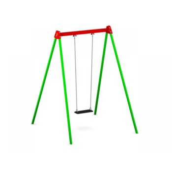 Standard Single Swing Set with Flat Seat