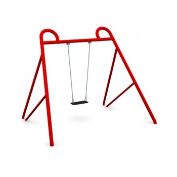 Single Swing Set with Flat Seat