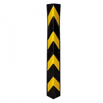 Rubber corner guard, H800x90x90mm, RA2 sticker