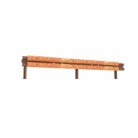 COR-TEN - wood guardrail N2