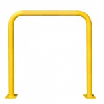 Metal barrier Ø76 L600 H900 mm, yellow