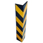 Rubber corner guard, H800x100x100mm, RA2 sticker