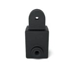 Tüüp 42, Otsa klamber, must 25x25 mm