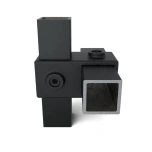 Tüüp 28, Ristklamber 90°, must 40x40 mm